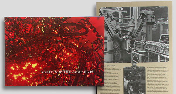 Jaguar V12 engine brochure