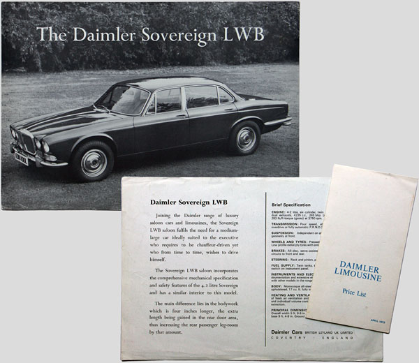 Daimler Sovereign LWB leaflet