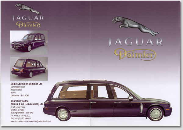 Brochure Jaguar XJ/Daimler - Wilcox limousines