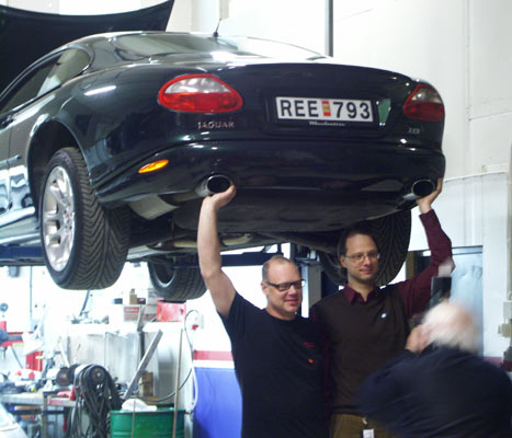 Jaguarträff hos Union Jack i Täby 1 december 2011