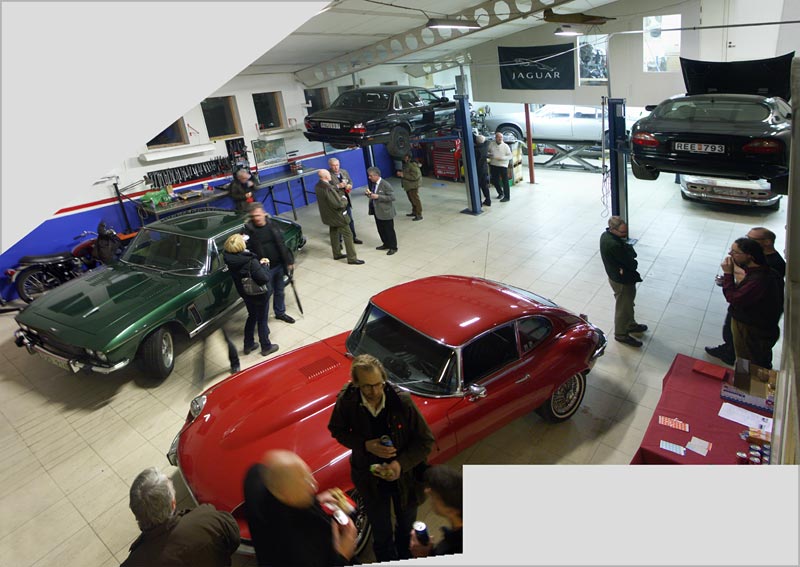 Jaguarträff hos Union Jack i Täby 1 december 2011