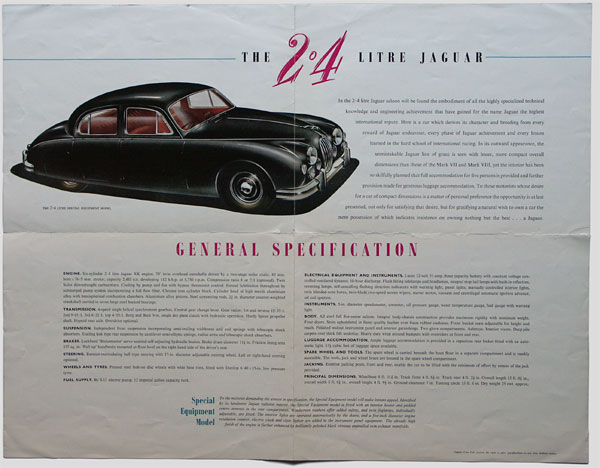 Jaguar Mk I brochure