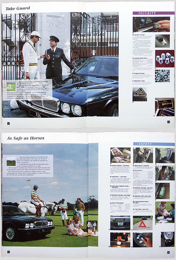 Jaguar accessories brochure,  XJ och XJS