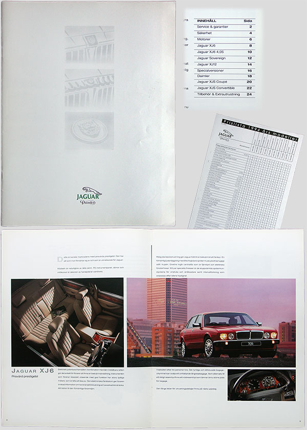 Jaguar och Daimler brochure