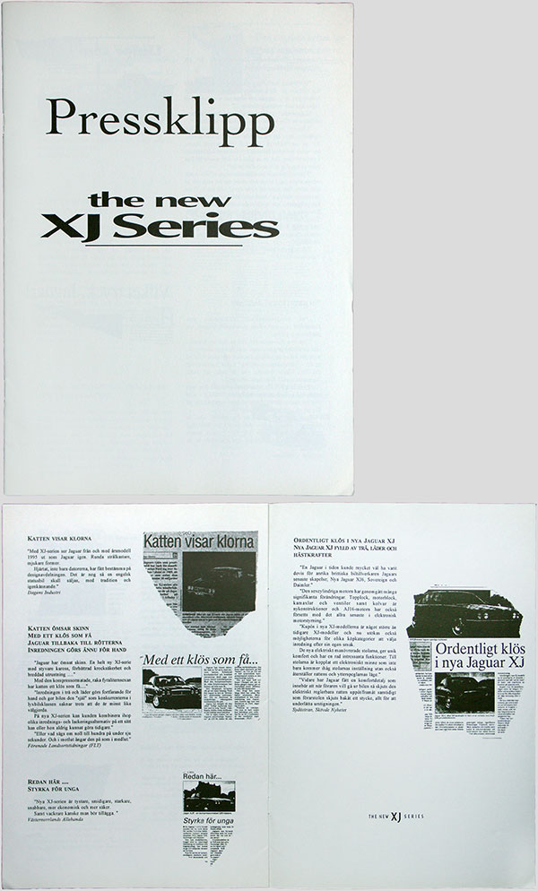 Pressklipp Jaguar XJ