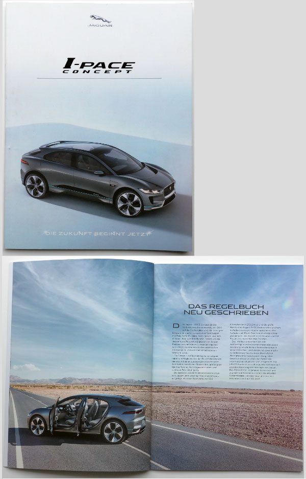 Broschyr Jaguar I-Pace Concept