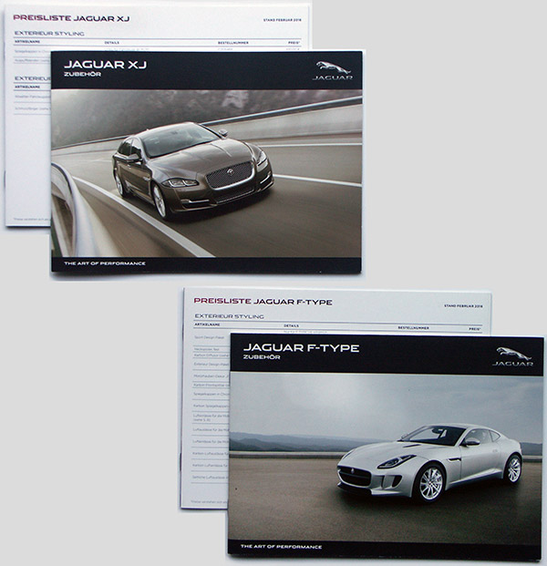 Jaguar XJ och Jaguar T-Type brochures