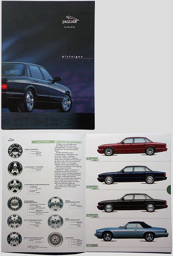 Broschyr Jaguar Alufelgen (aluminiumfälgar)