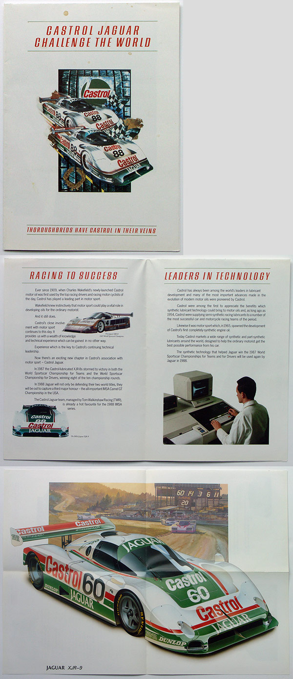Castrol Jaguar brochure