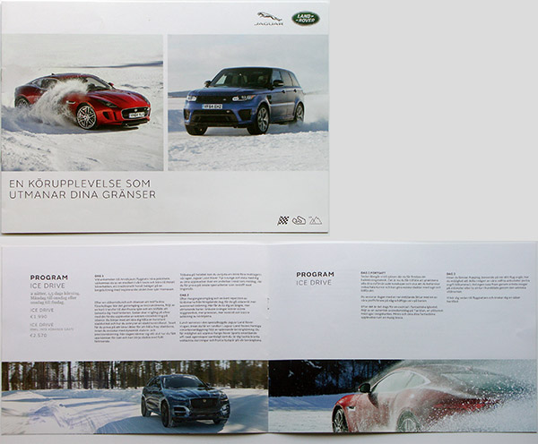 Broschyr Jaguar Land Rover ice academy