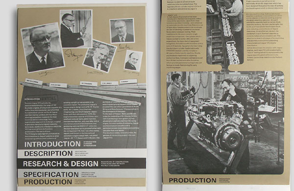 Jaguar V12 engine brochure