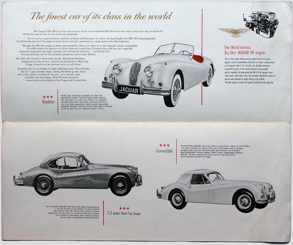 Jaguar XK140 brochure