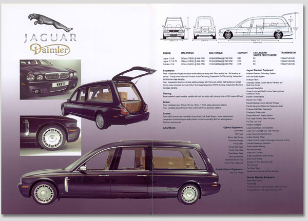 Brochure Jaguar XJ/Daimler - Wilcox limousines