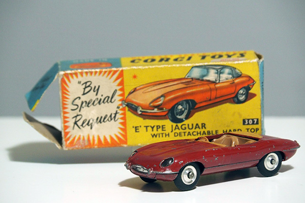 Jaguar E-Type, Corgi Toys nr 307, modellbil